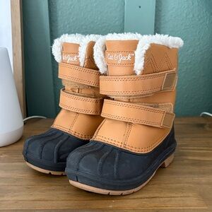 Cat & Jack Tan and Black Kids' Boots